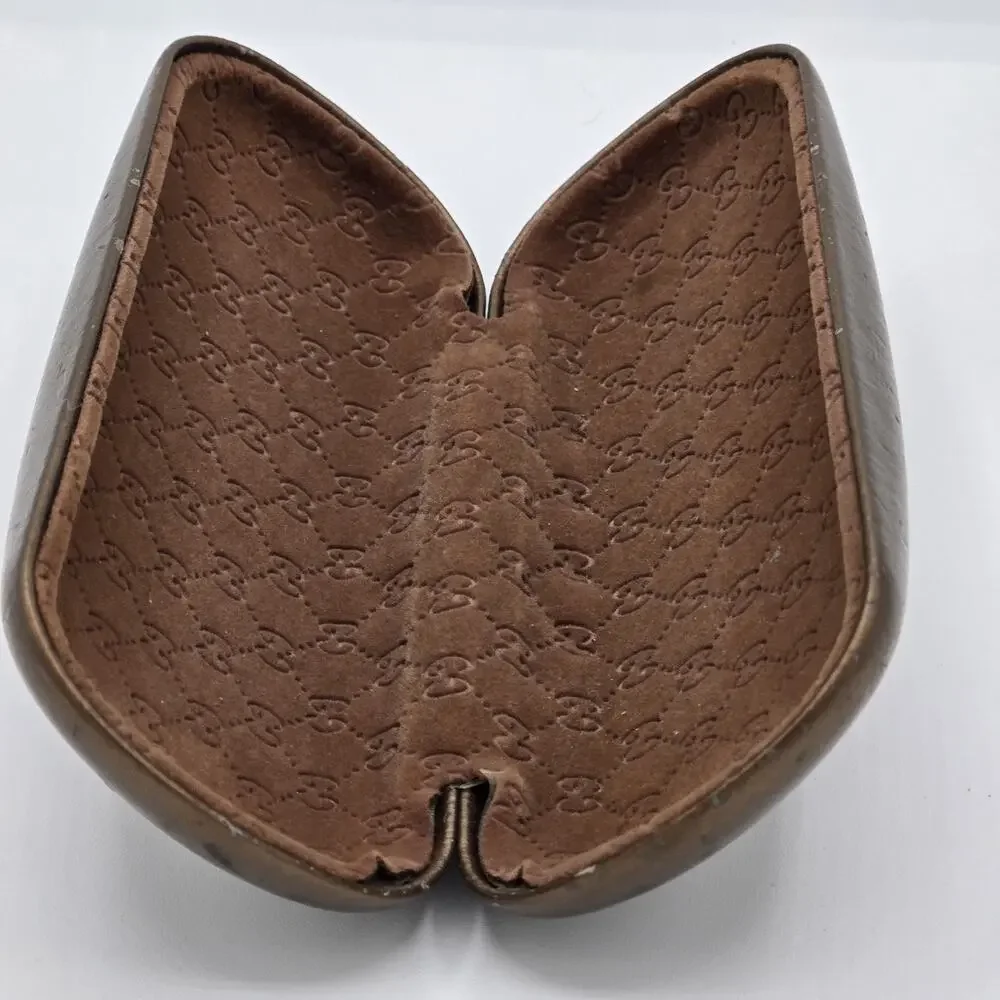 Vintage Gucci Glasses Case W/ Velvet Interior (No Glasses Included) Used